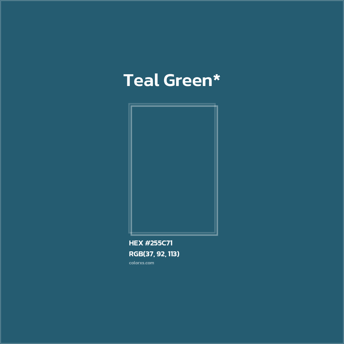 HEX #255C71 Color Name, Color Code, Palettes, Similar Paints, Images