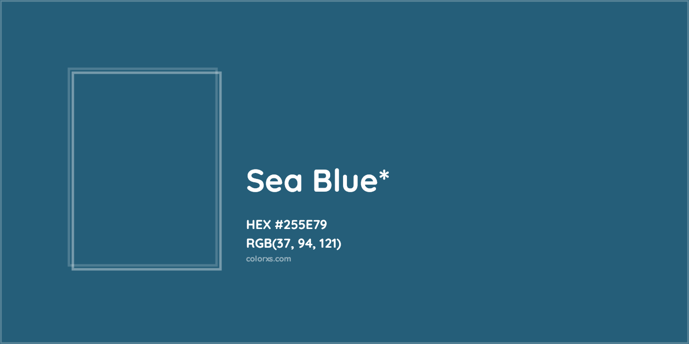 HEX #255E79 Color Name, Color Code, Palettes, Similar Paints, Images