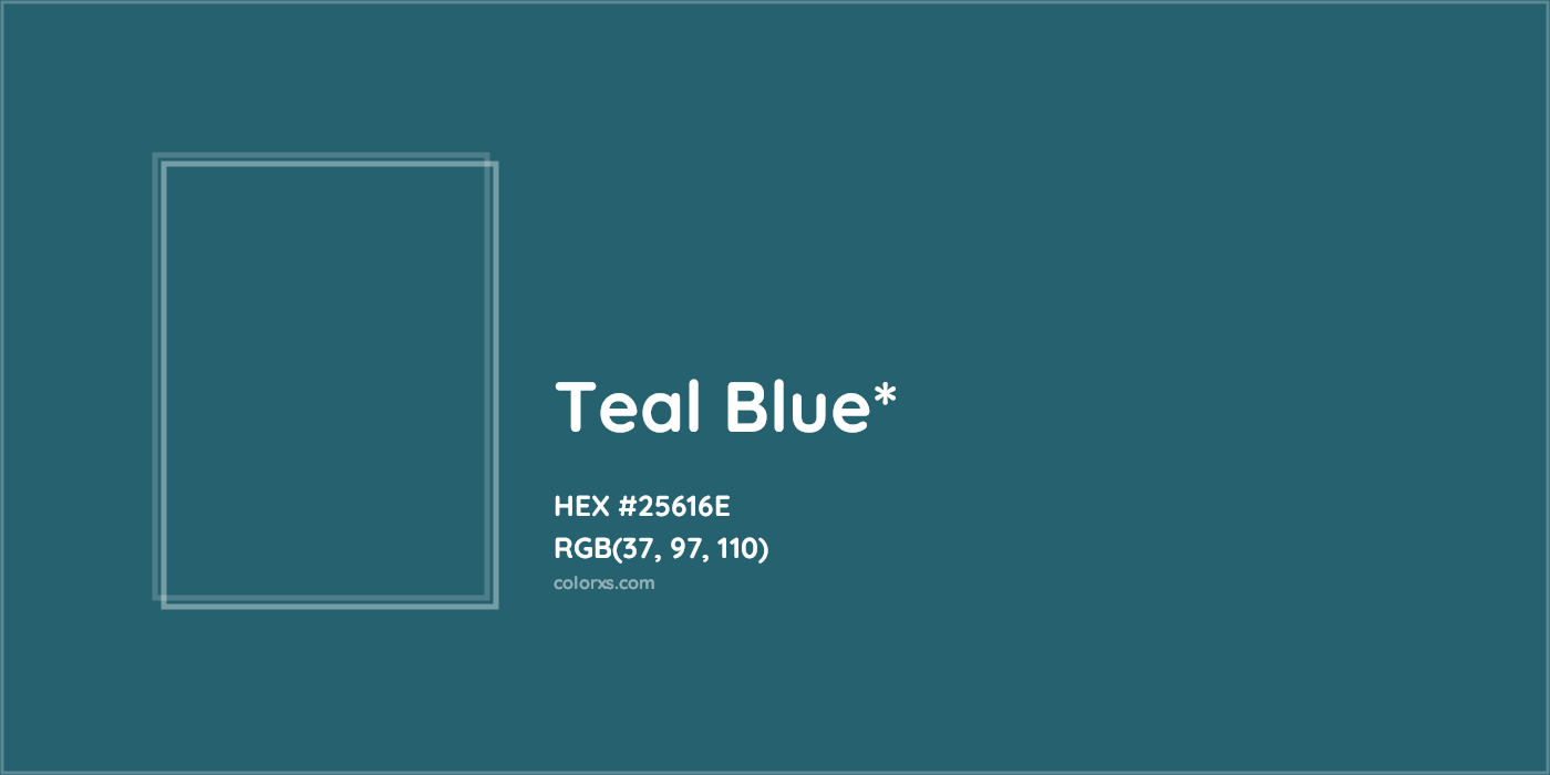 HEX #25616E Color Name, Color Code, Palettes, Similar Paints, Images