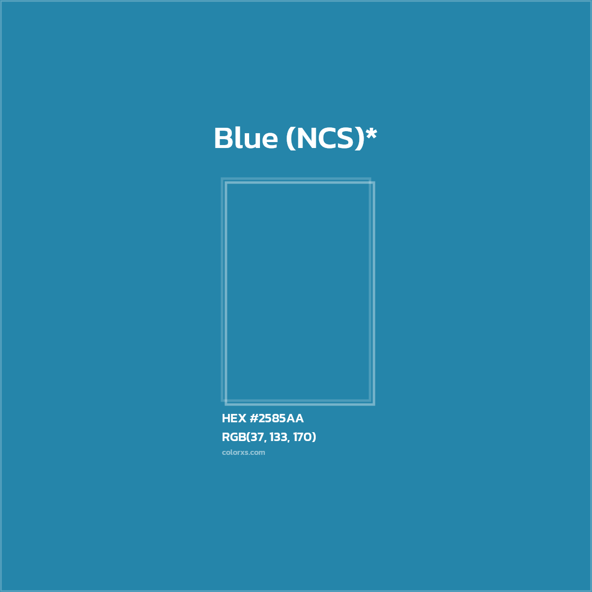 HEX #2585AA Color Name, Color Code, Palettes, Similar Paints, Images