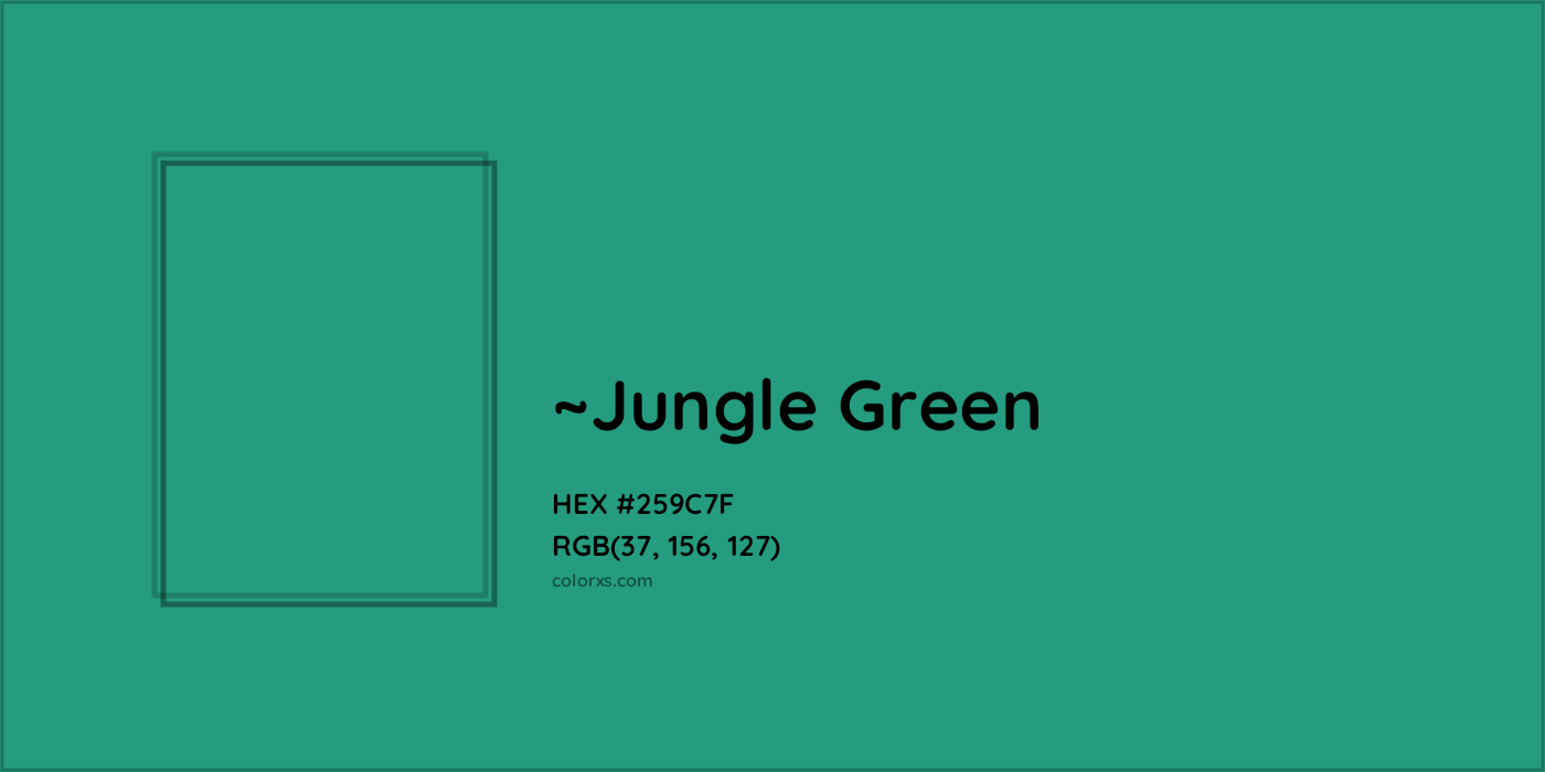 HEX #259C7F Color Name, Color Code, Palettes, Similar Paints, Images