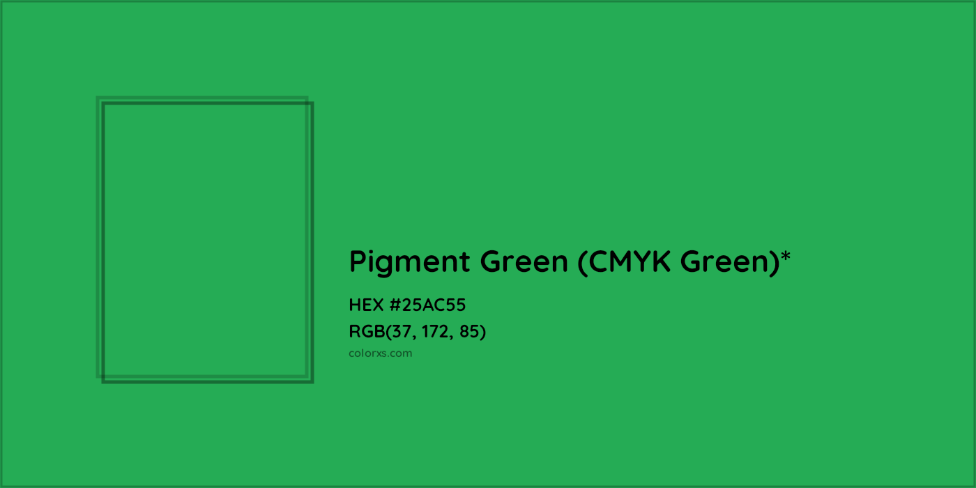HEX #25AC55 Color Name, Color Code, Palettes, Similar Paints, Images
