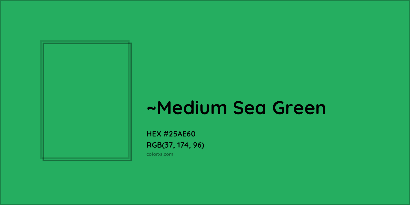 HEX #25AE60 Color Name, Color Code, Palettes, Similar Paints, Images