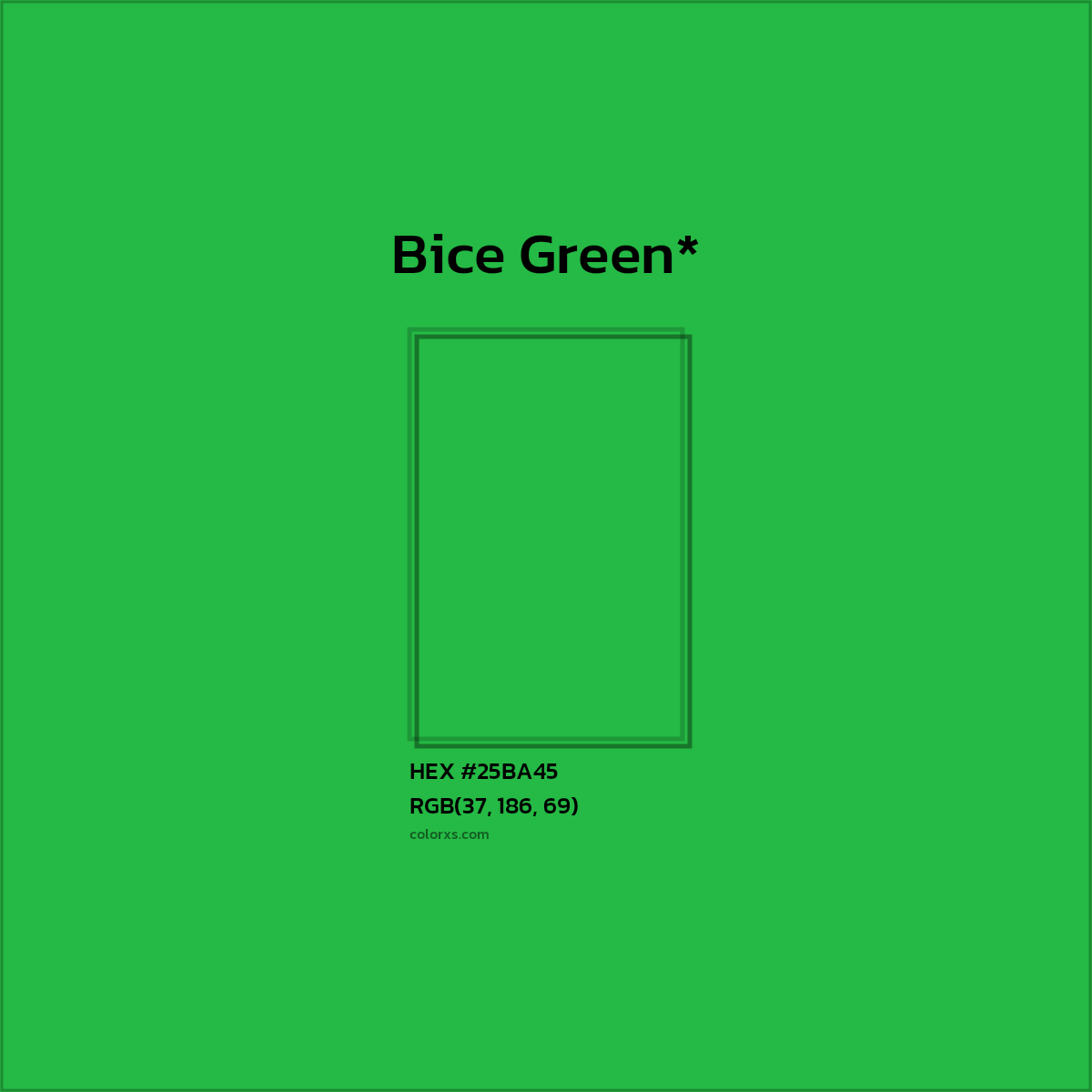 HEX #25BA45 Color Name, Color Code, Palettes, Similar Paints, Images