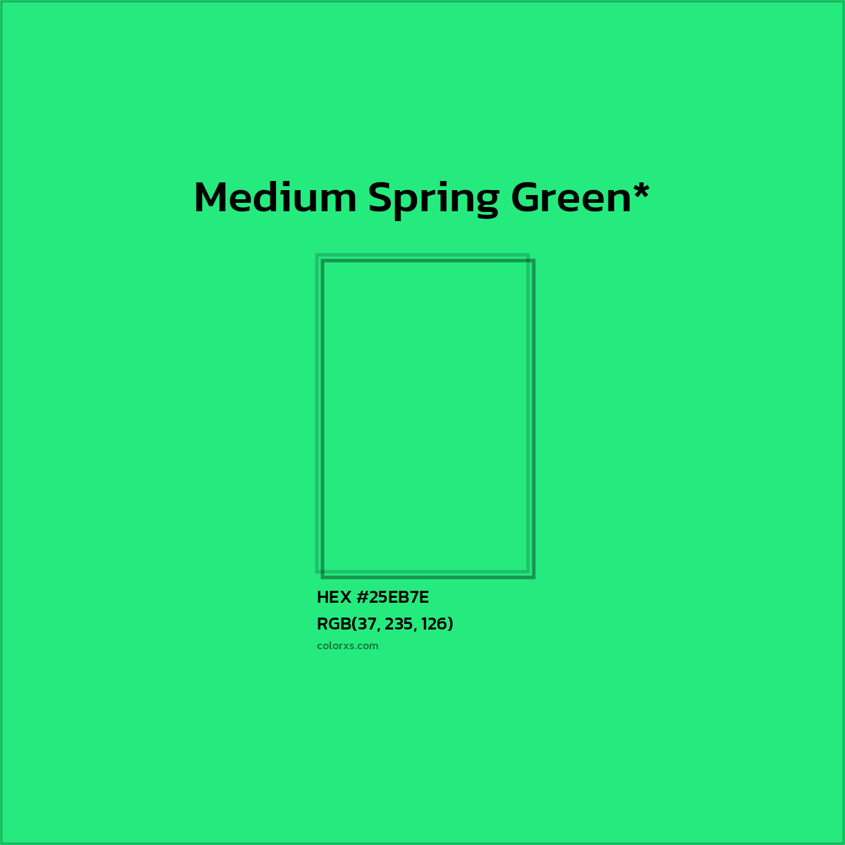 HEX #25EB7E Color Name, Color Code, Palettes, Similar Paints, Images