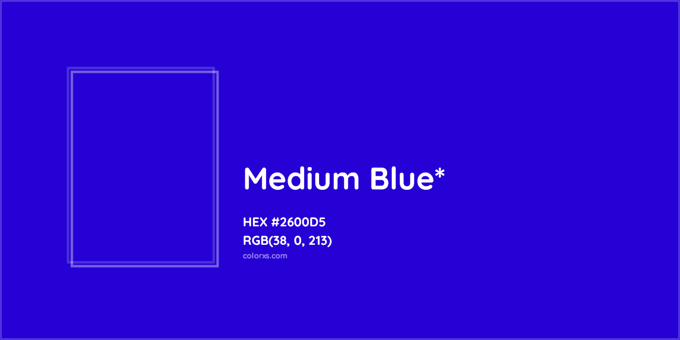 HEX #2600D5 Color Name, Color Code, Palettes, Similar Paints, Images