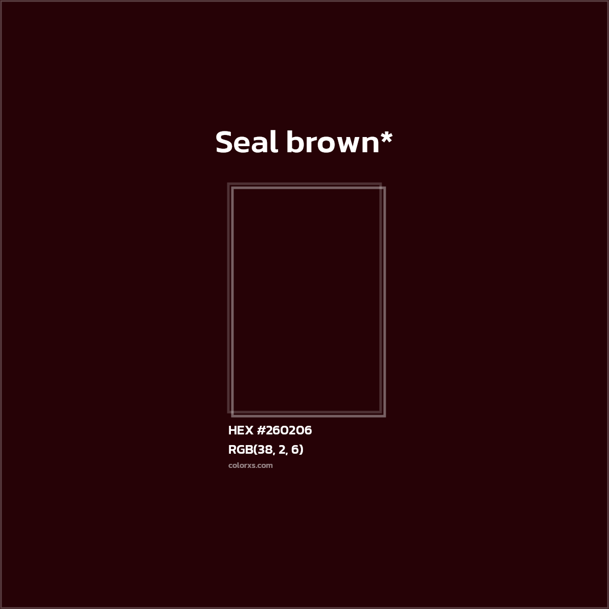 HEX #260206 Color Name, Color Code, Palettes, Similar Paints, Images