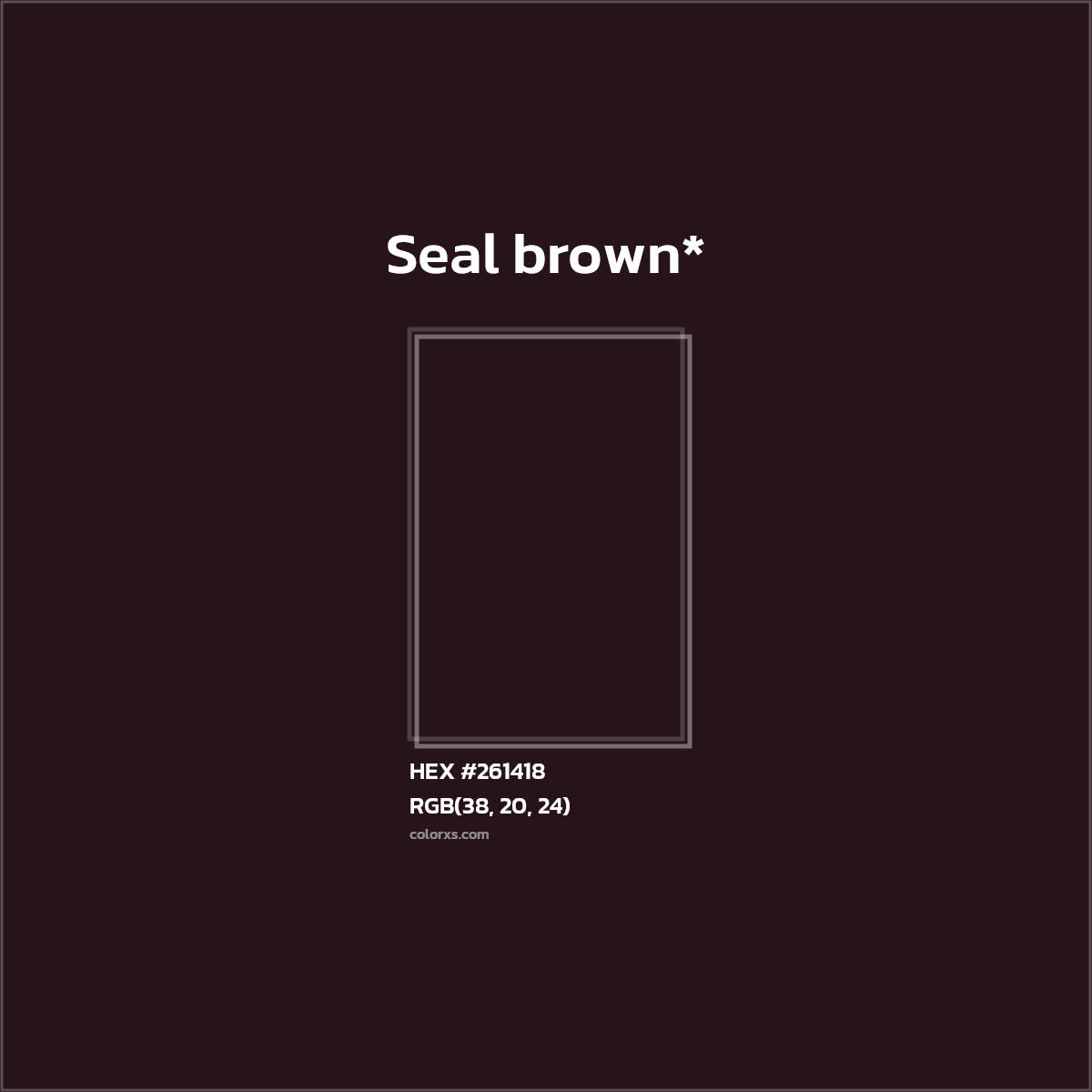 HEX #261418 Color Name, Color Code, Palettes, Similar Paints, Images