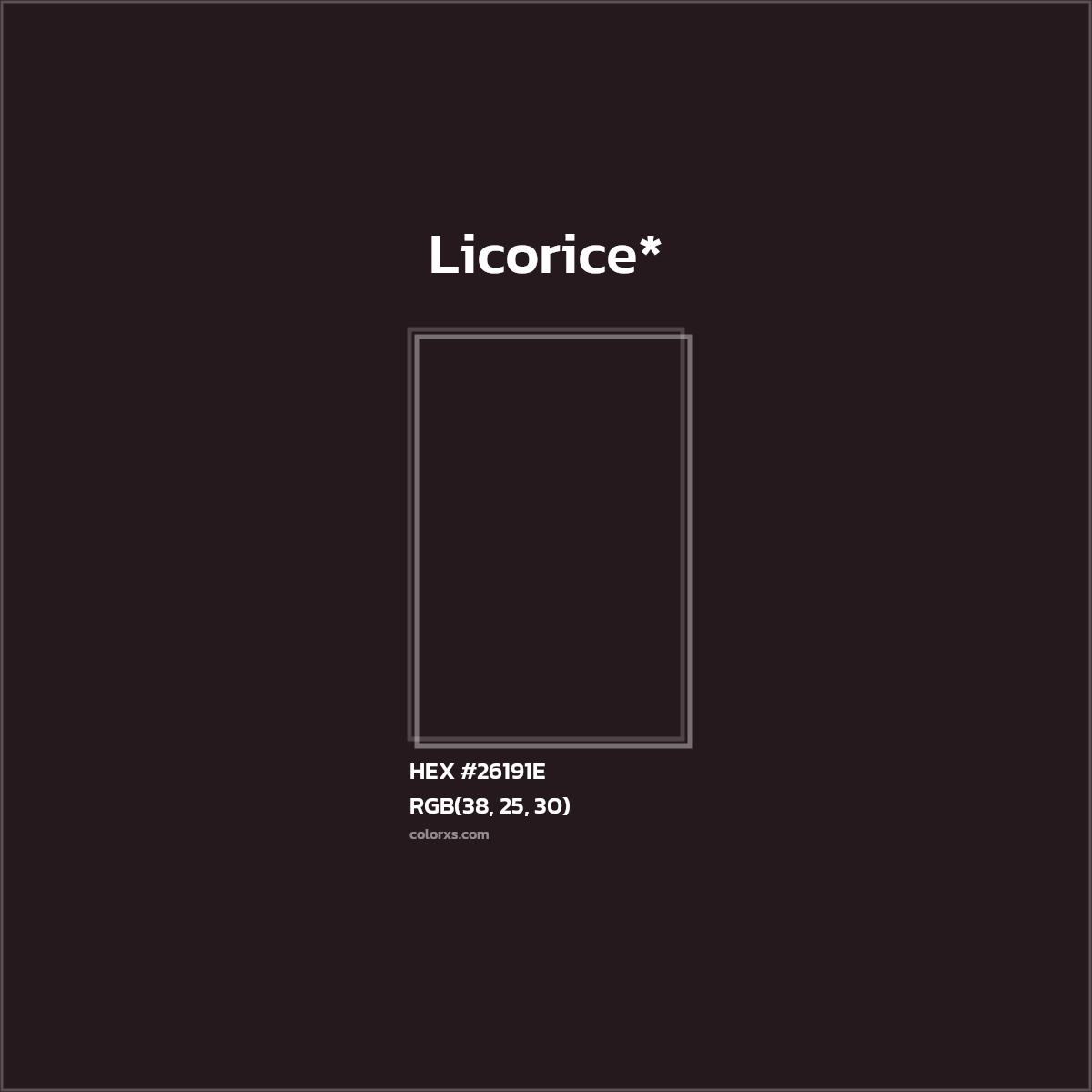 HEX #26191E Color Name, Color Code, Palettes, Similar Paints, Images