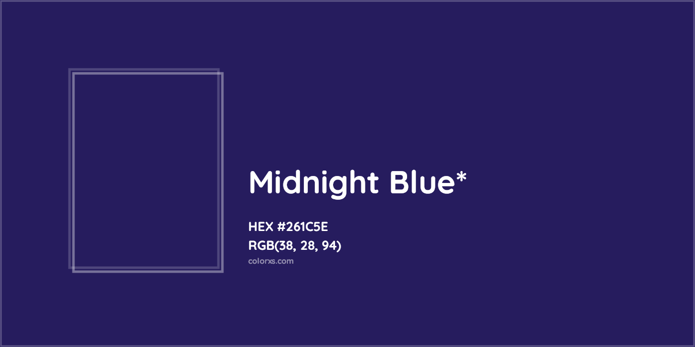 HEX #261C5E Color Name, Color Code, Palettes, Similar Paints, Images