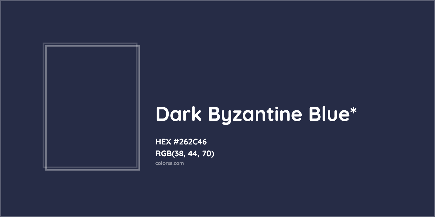 HEX #262C46 Color Name, Color Code, Palettes, Similar Paints, Images