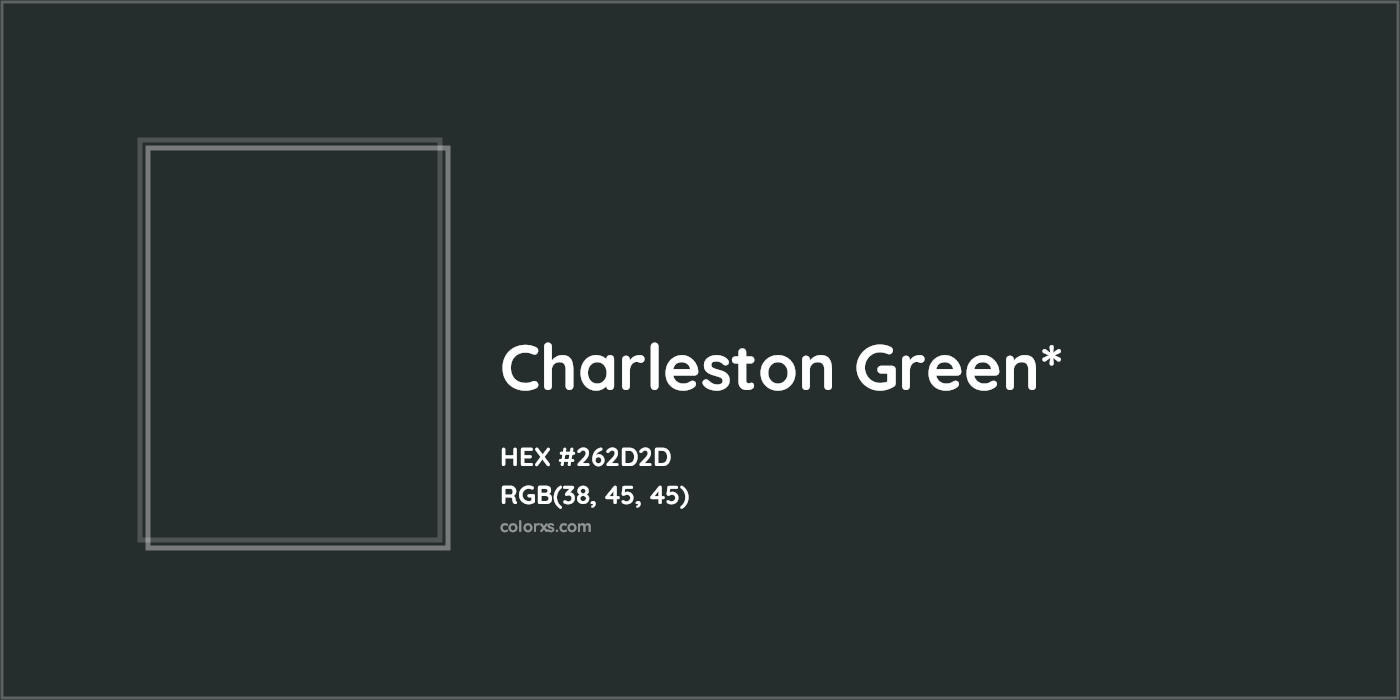 HEX #262D2D Color Name, Color Code, Palettes, Similar Paints, Images