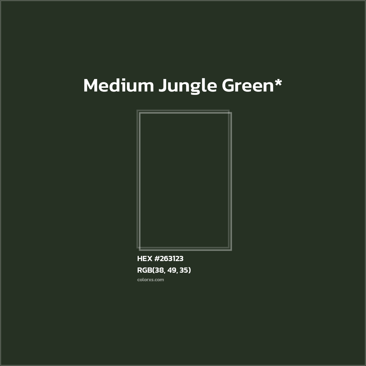 HEX #263123 Color Name, Color Code, Palettes, Similar Paints, Images