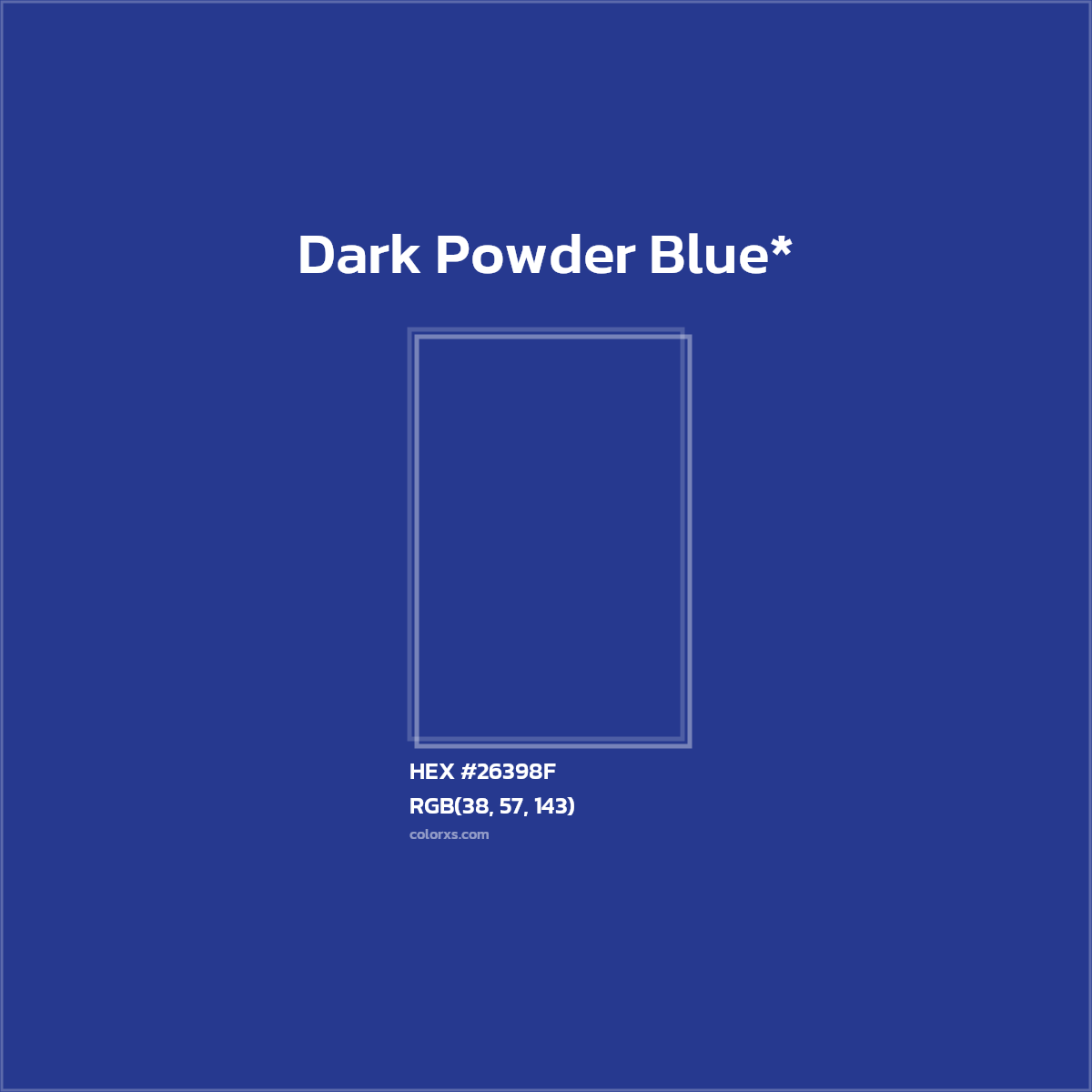 HEX #26398F Color Name, Color Code, Palettes, Similar Paints, Images
