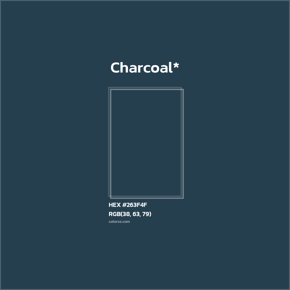 HEX #263F4F Color Name, Color Code, Palettes, Similar Paints, Images