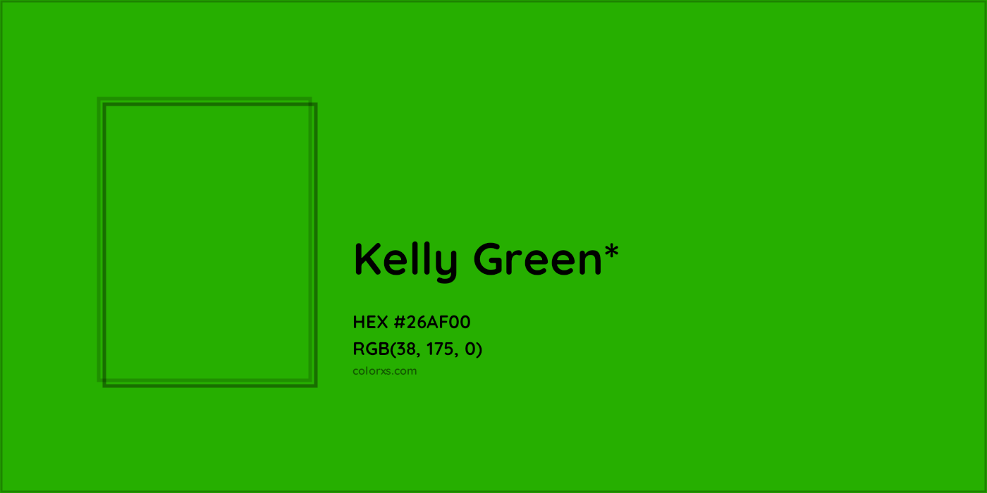 HEX #26AF00 Color Name, Color Code, Palettes, Similar Paints, Images