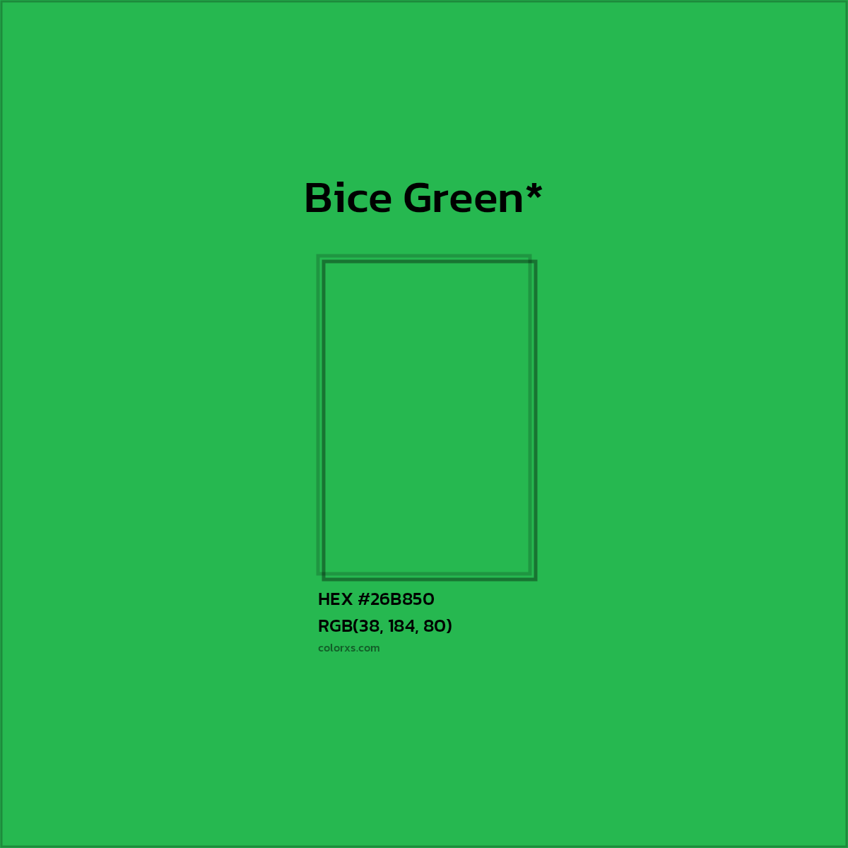 HEX #26B850 Color Name, Color Code, Palettes, Similar Paints, Images