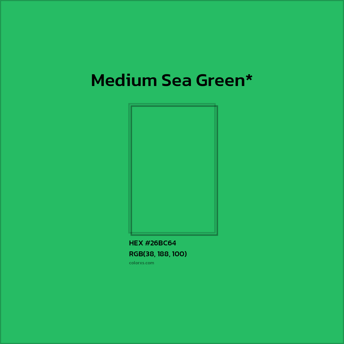HEX #26BC64 Color Name, Color Code, Palettes, Similar Paints, Images