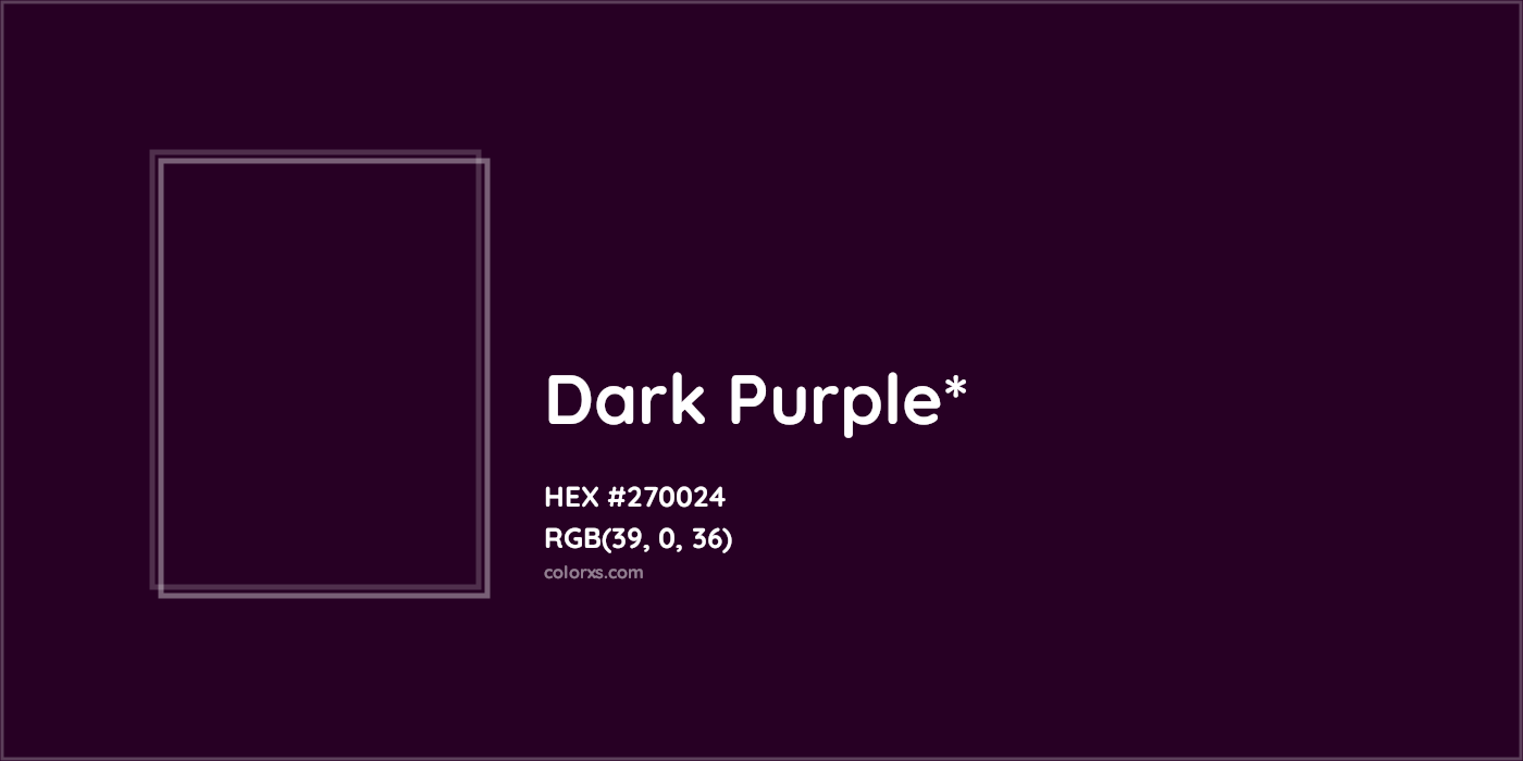 HEX #270024 Color Name, Color Code, Palettes, Similar Paints, Images
