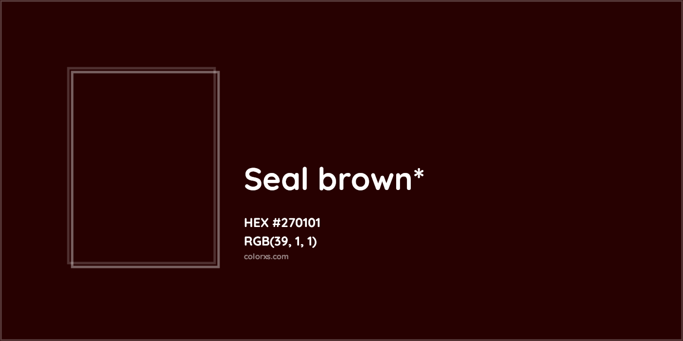 HEX #270101 Color Name, Color Code, Palettes, Similar Paints, Images