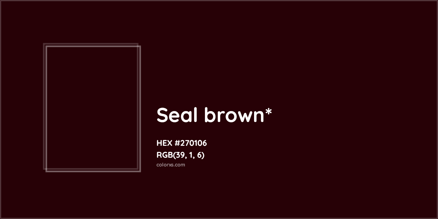 HEX #270106 Color Name, Color Code, Palettes, Similar Paints, Images