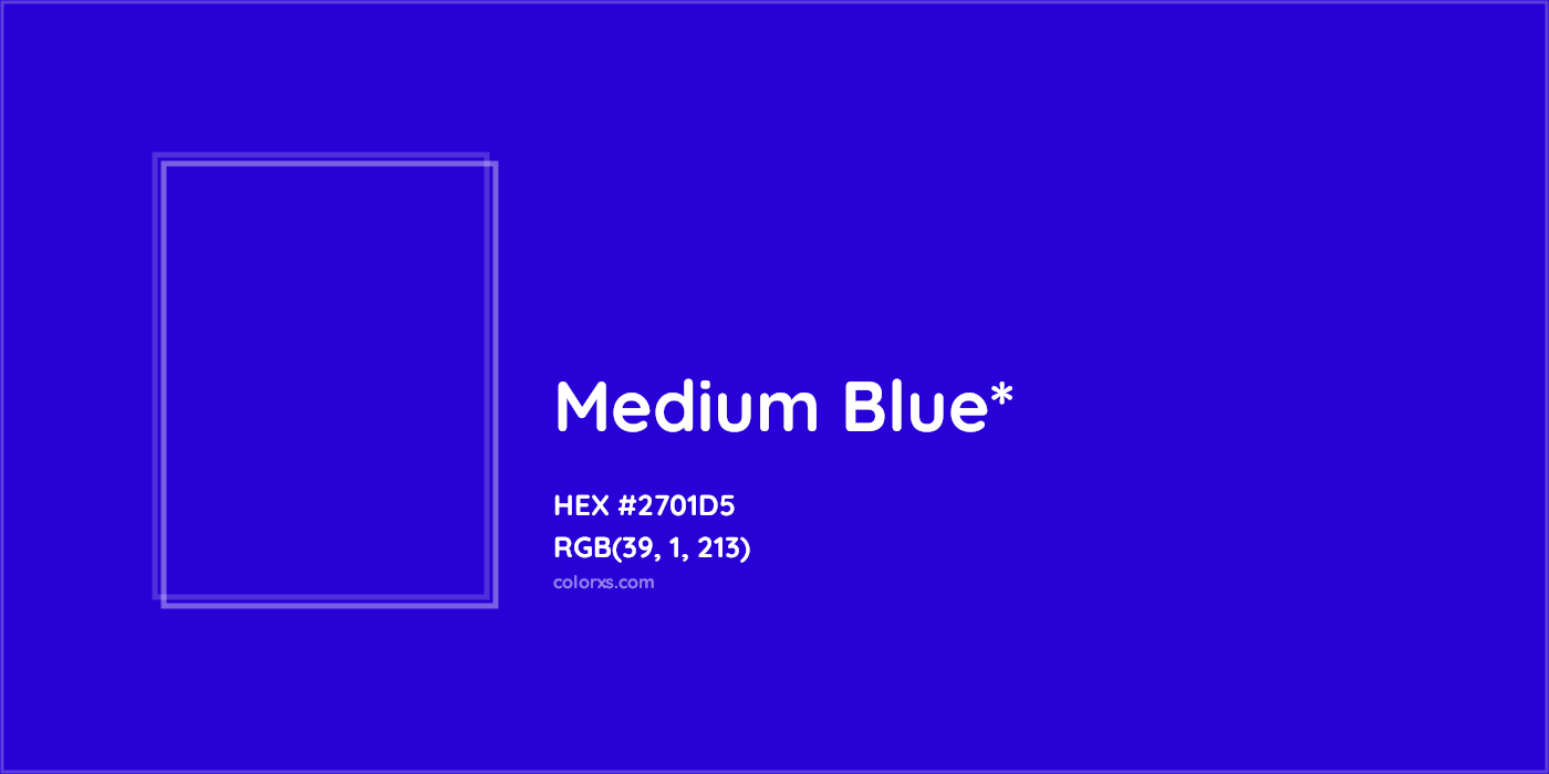 HEX #2701D5 Color Name, Color Code, Palettes, Similar Paints, Images