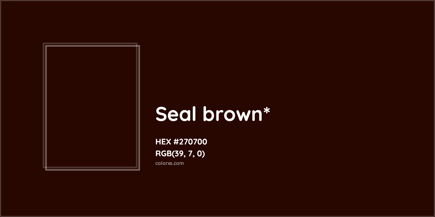 HEX #270700 Color Name, Color Code, Palettes, Similar Paints, Images