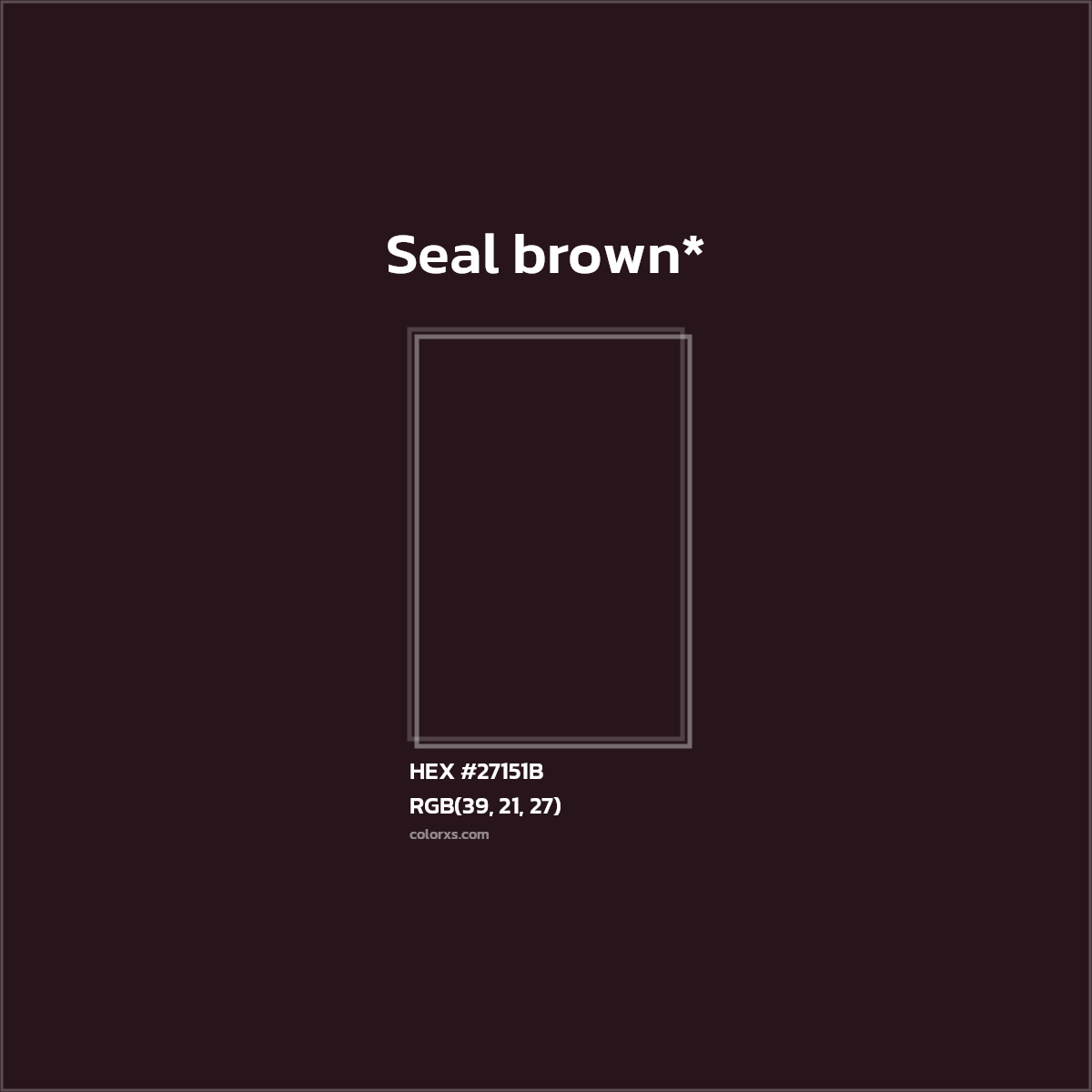 HEX #27151B Color Name, Color Code, Palettes, Similar Paints, Images