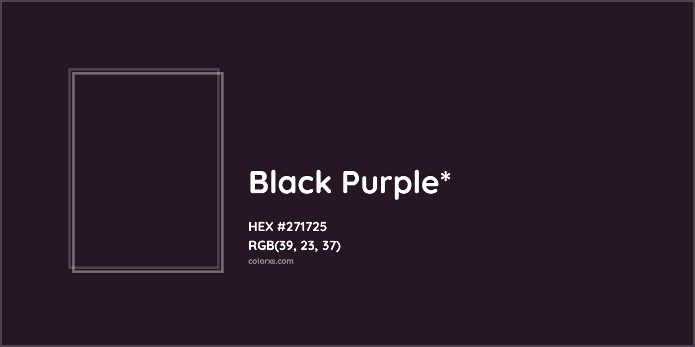 HEX #271725 Color Name, Color Code, Palettes, Similar Paints, Images