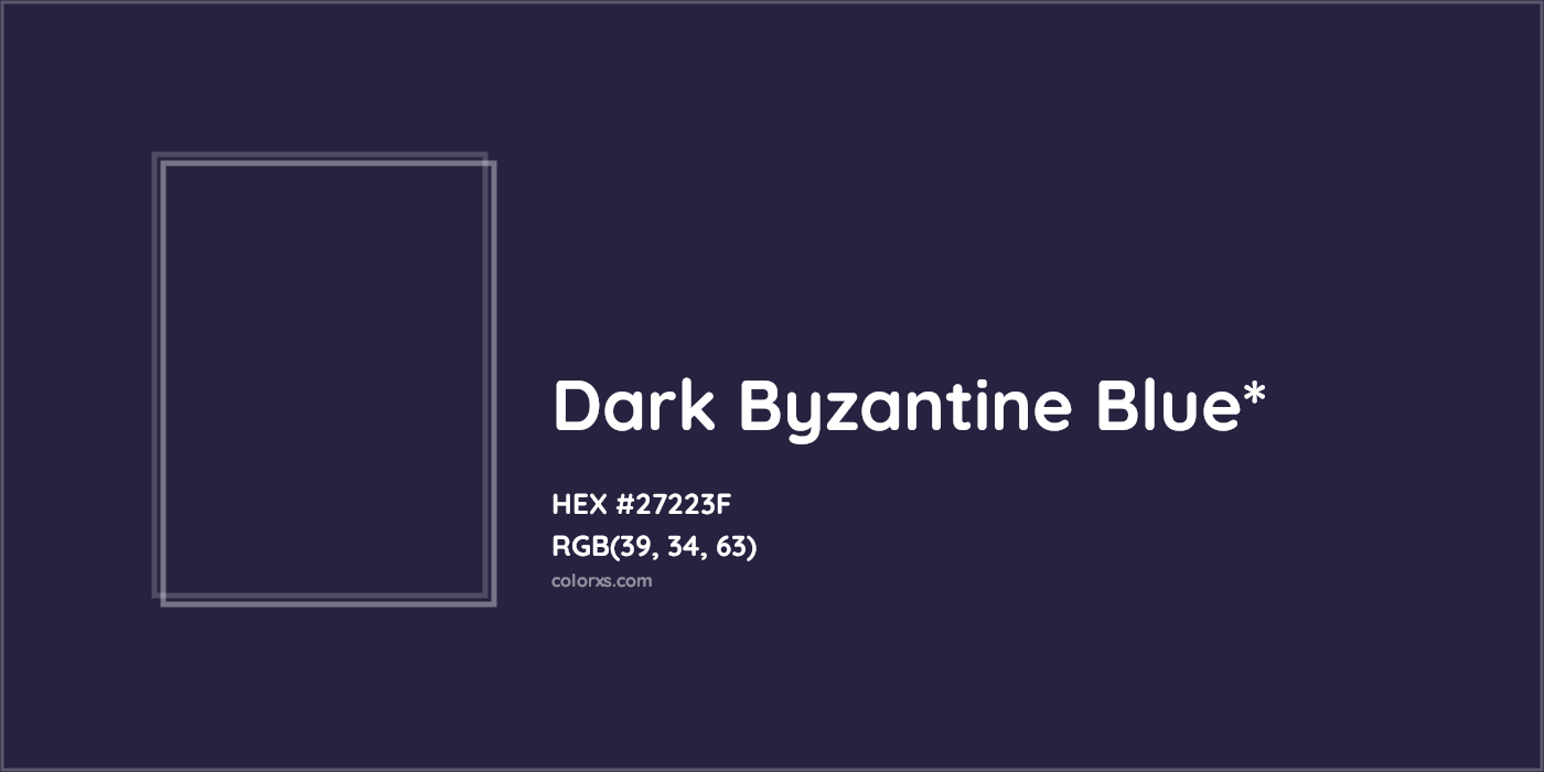 HEX #27223F Color Name, Color Code, Palettes, Similar Paints, Images