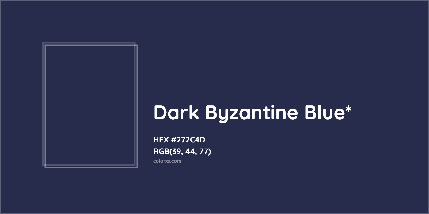 HEX #272C4D Color Name, Color Code, Palettes, Similar Paints, Images