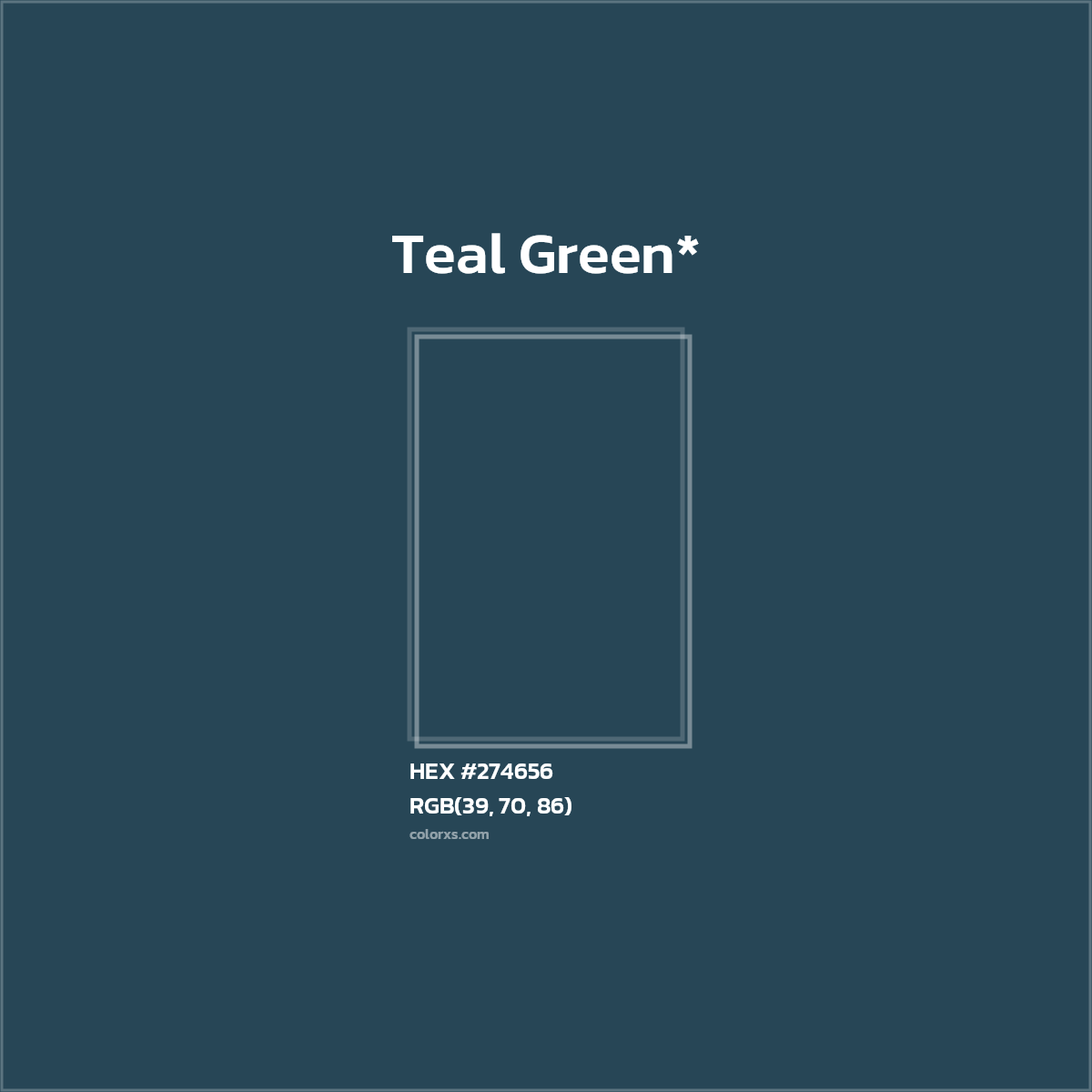 HEX #274656 Color Name, Color Code, Palettes, Similar Paints, Images