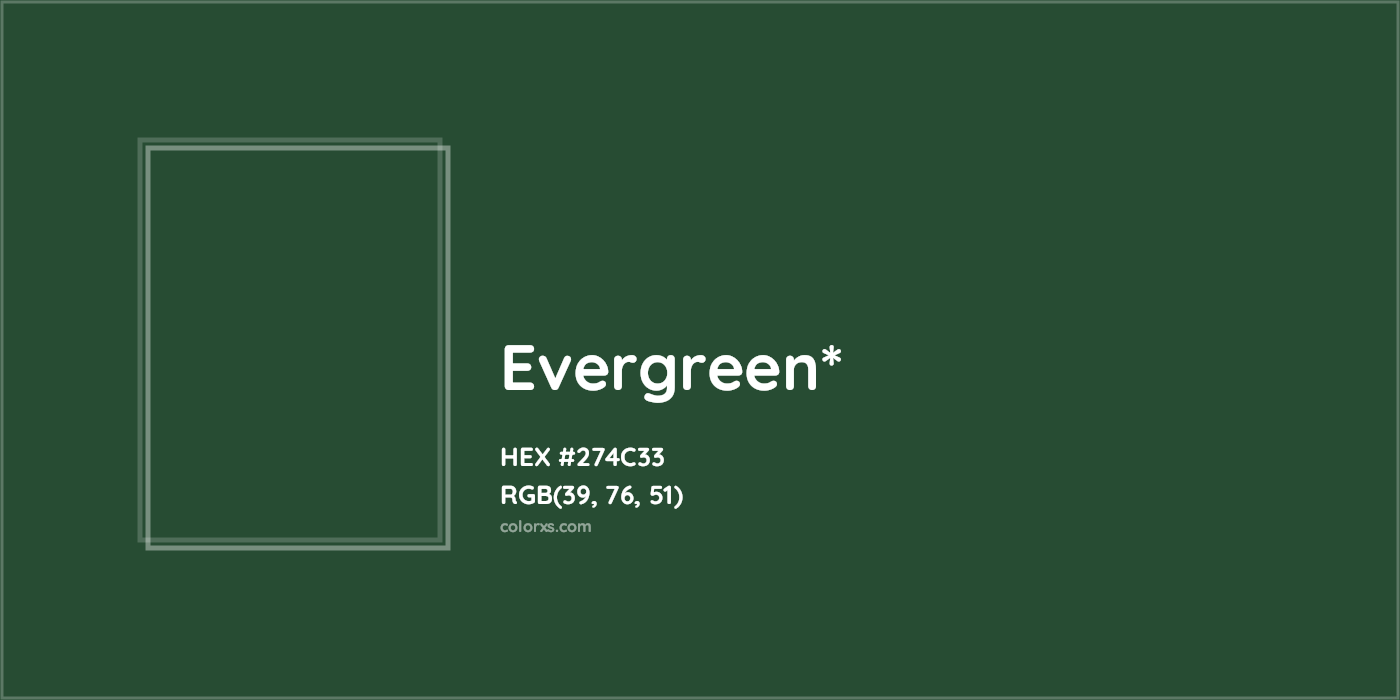HEX #274C33 Color Name, Color Code, Palettes, Similar Paints, Images