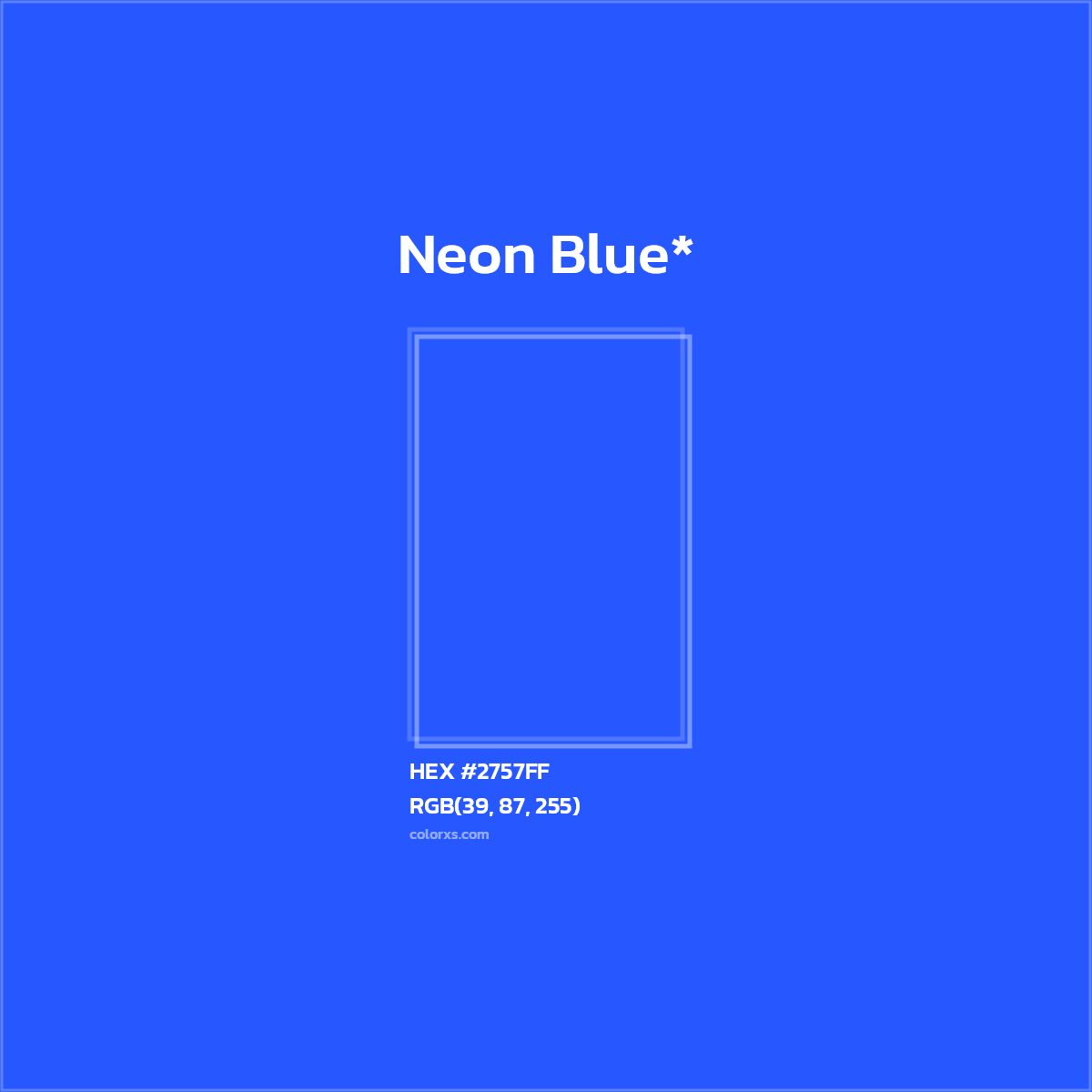 HEX #2757FF Color Name, Color Code, Palettes, Similar Paints, Images