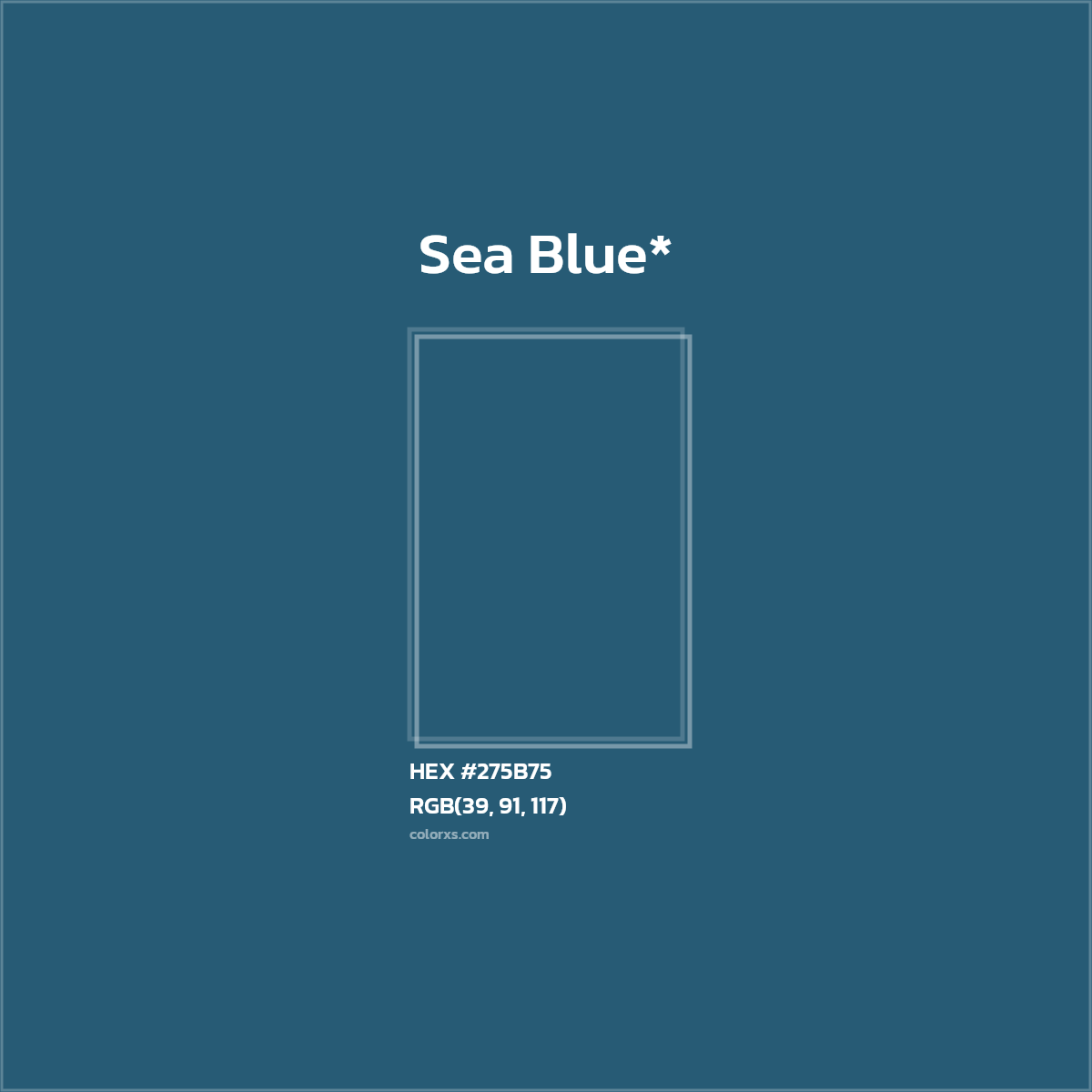 HEX #275B75 Color Name, Color Code, Palettes, Similar Paints, Images