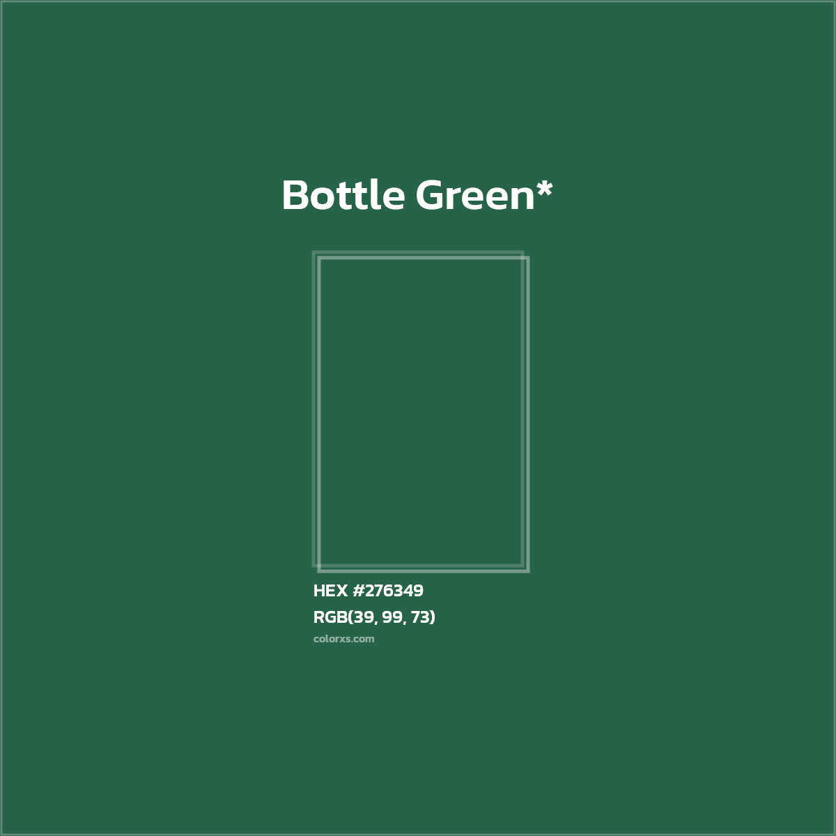 HEX #276349 Color Name, Color Code, Palettes, Similar Paints, Images