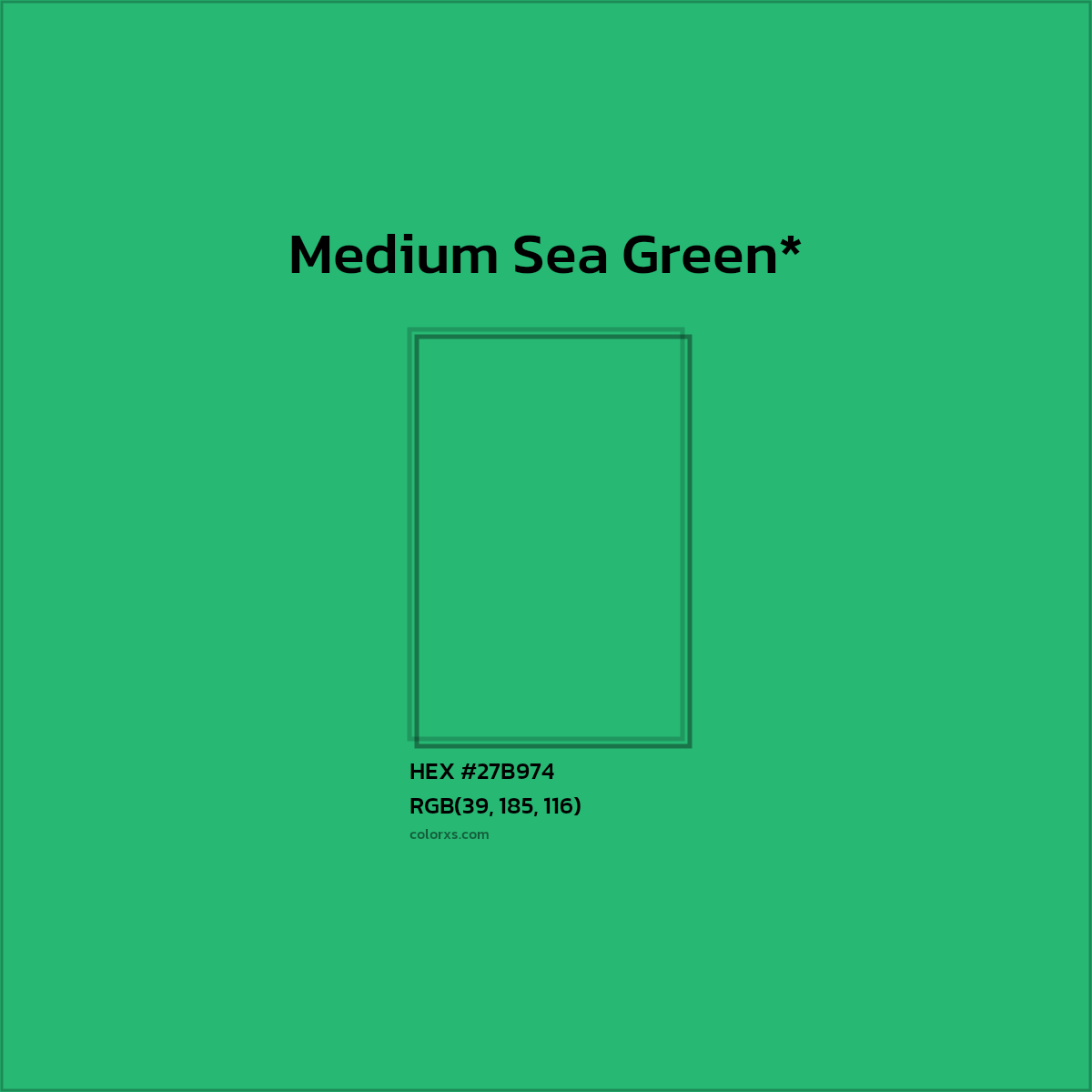 HEX #27B974 Color Name, Color Code, Palettes, Similar Paints, Images