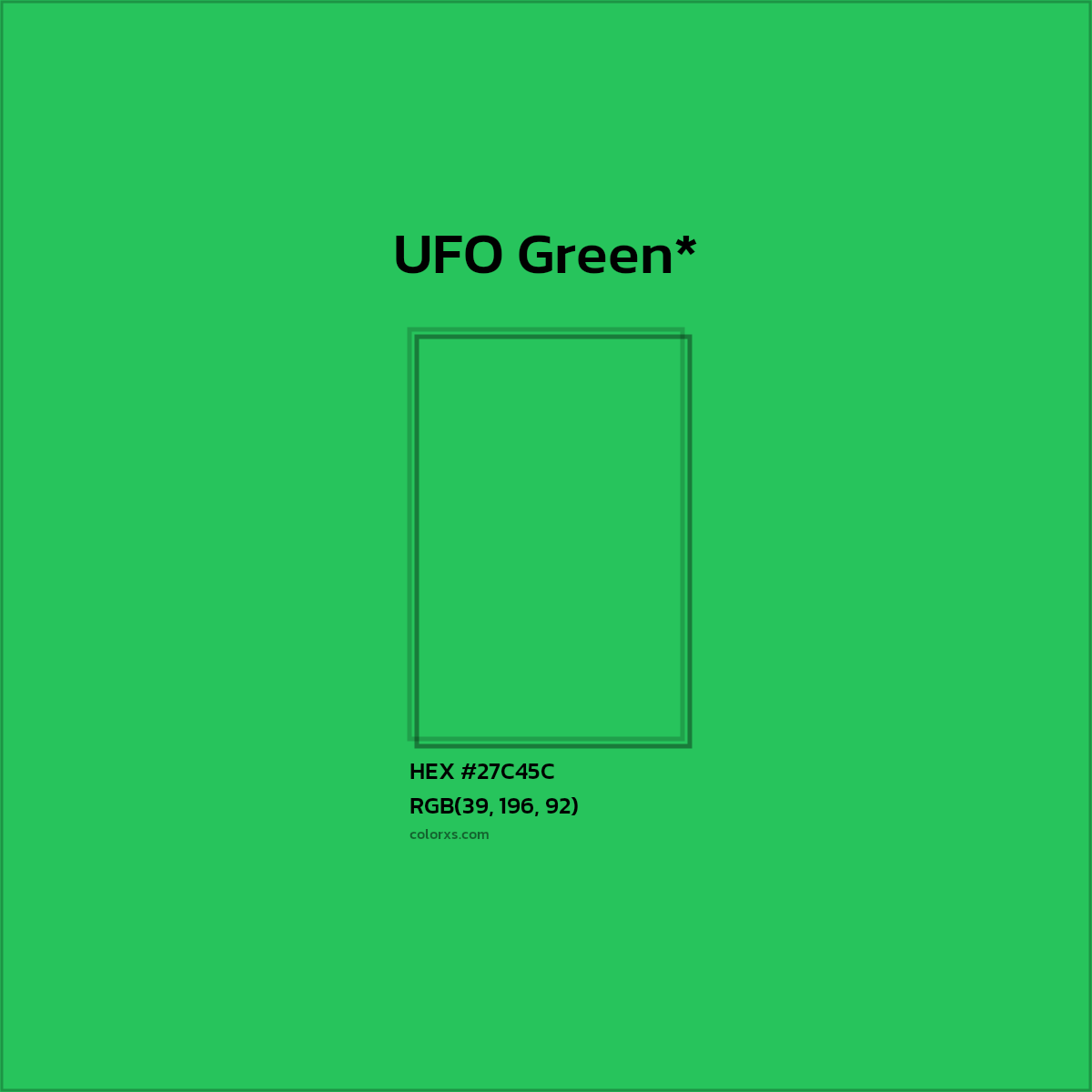HEX #27C45C Color Name, Color Code, Palettes, Similar Paints, Images