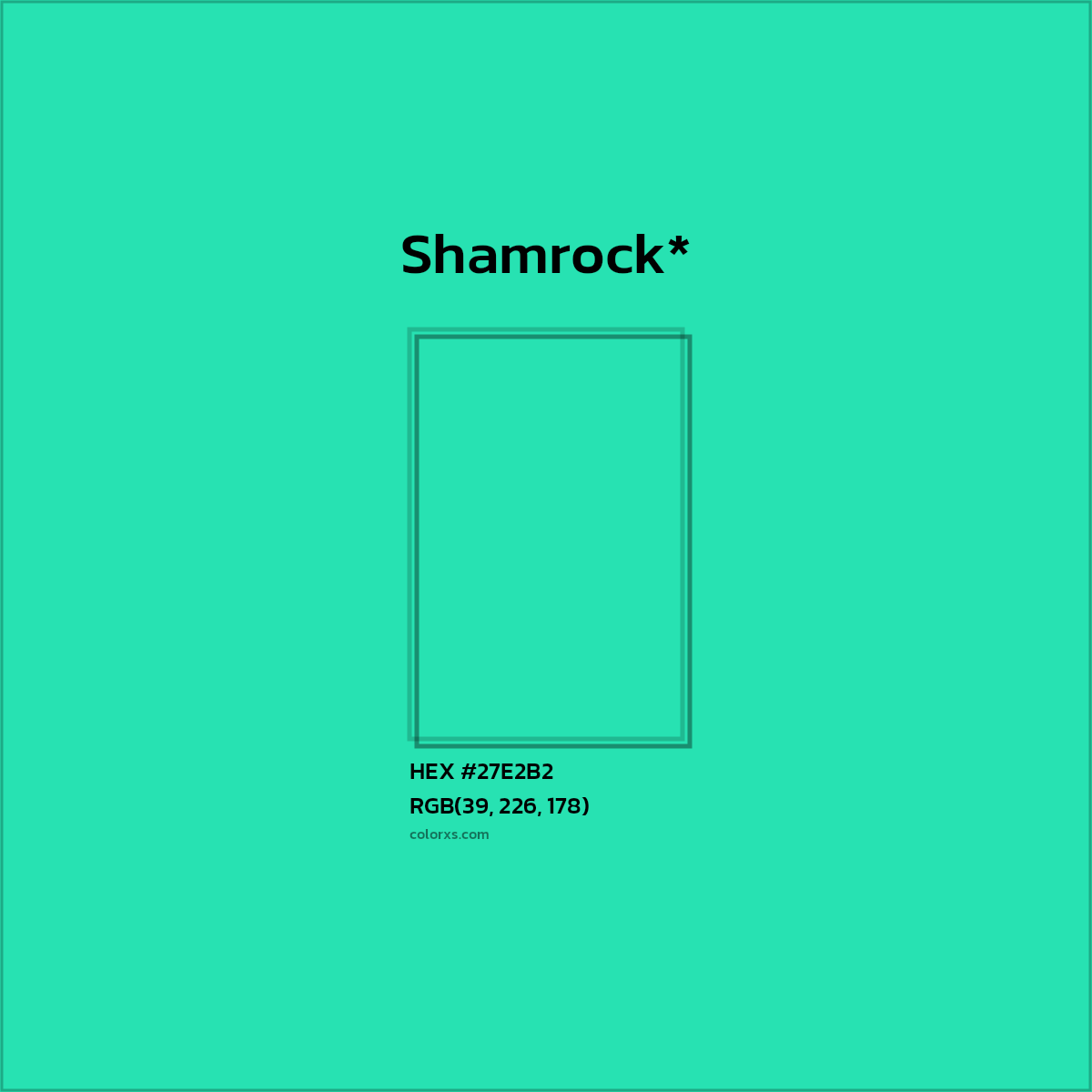 HEX #27E2B2 Color Name, Color Code, Palettes, Similar Paints, Images