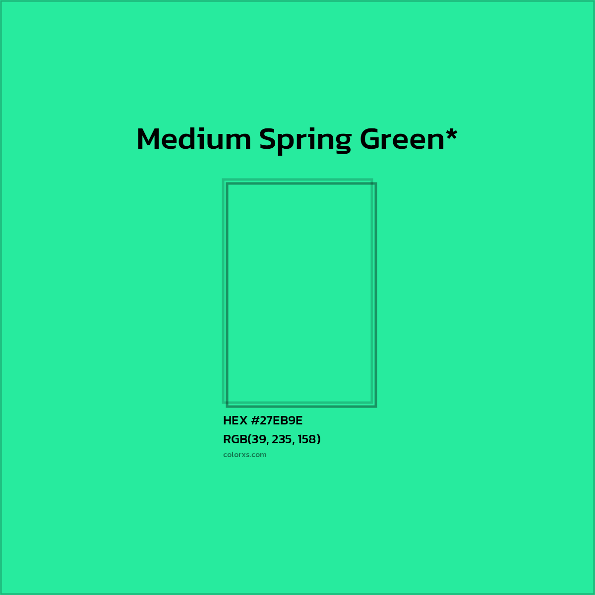 HEX #27EB9E Color Name, Color Code, Palettes, Similar Paints, Images