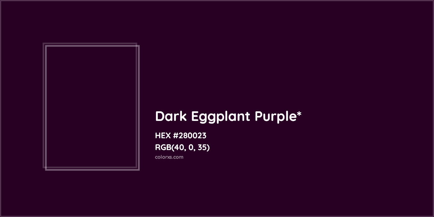 HEX #280023 Color Name, Color Code, Palettes, Similar Paints, Images