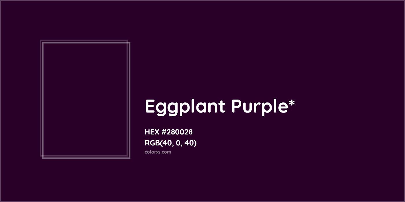 HEX #280028 Color Name, Color Code, Palettes, Similar Paints, Images
