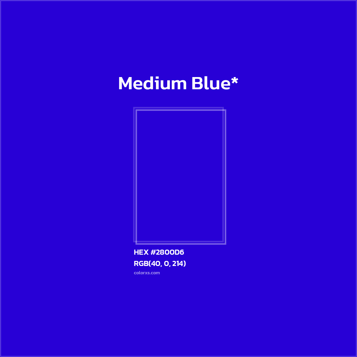 HEX #2800D6 Color Name, Color Code, Palettes, Similar Paints, Images
