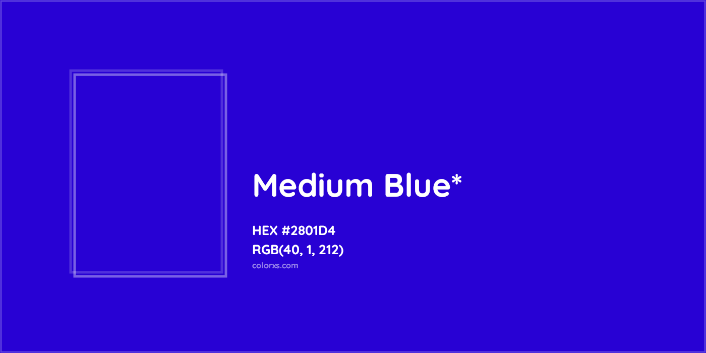HEX #2801D4 Color Name, Color Code, Palettes, Similar Paints, Images