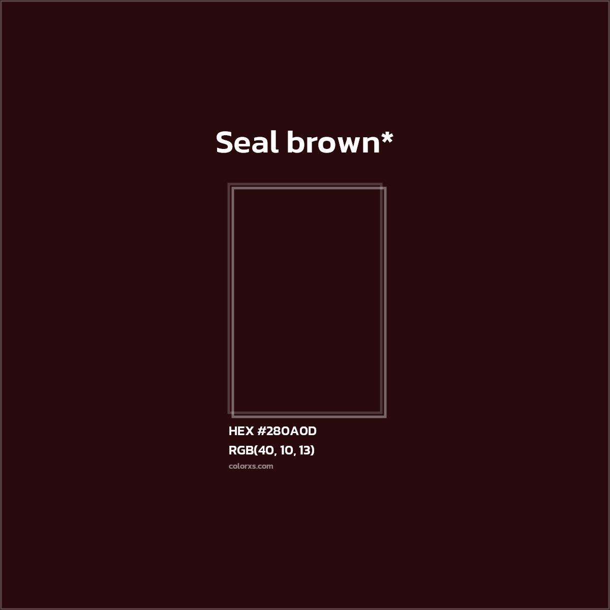 HEX #280A0D Color Name, Color Code, Palettes, Similar Paints, Images