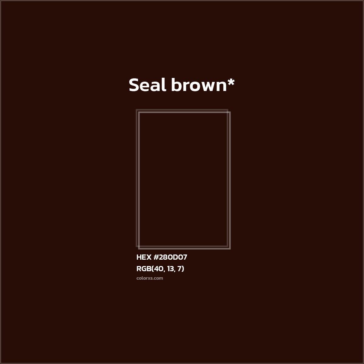 HEX #280D07 Color Name, Color Code, Palettes, Similar Paints, Images