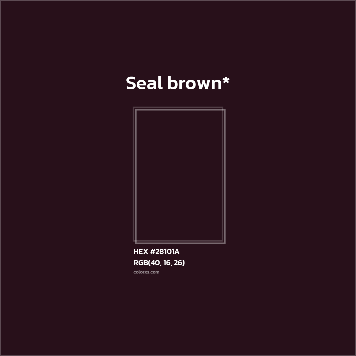 HEX #28101A Color Name, Color Code, Palettes, Similar Paints, Images