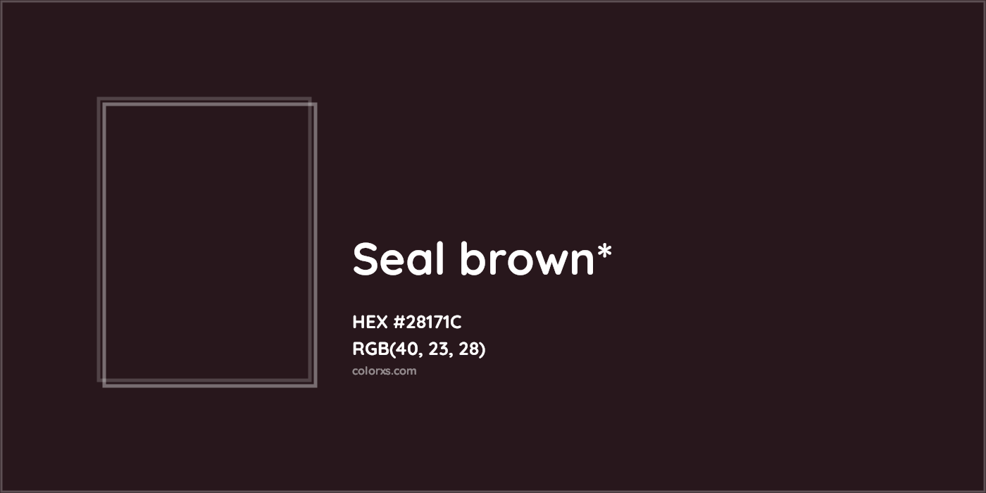 HEX #28171C Color Name, Color Code, Palettes, Similar Paints, Images