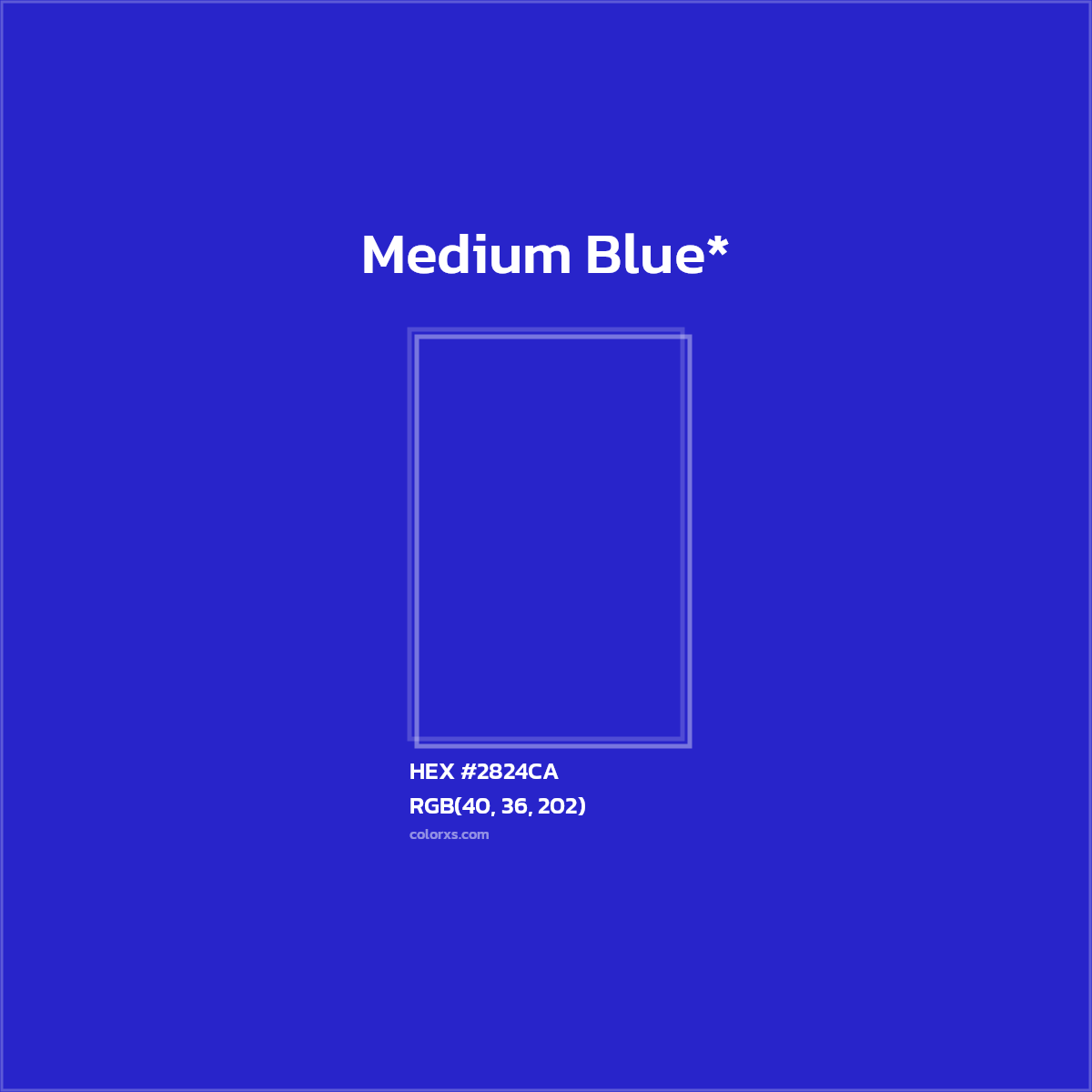 HEX #2824CA Color Name, Color Code, Palettes, Similar Paints, Images