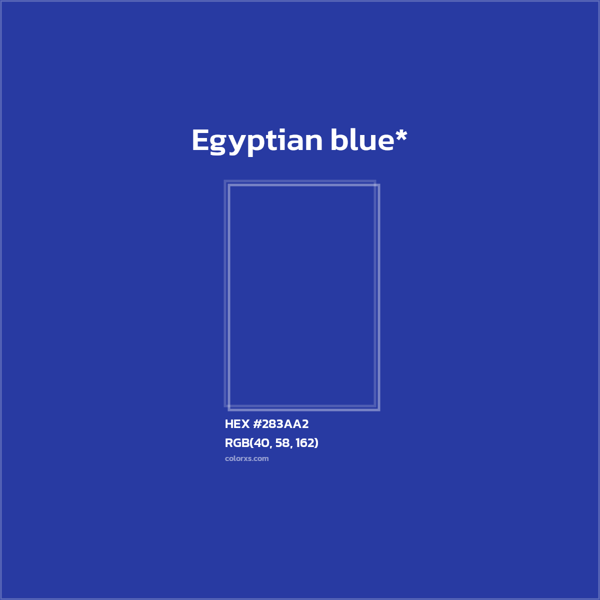 HEX #283AA2 Color Name, Color Code, Palettes, Similar Paints, Images